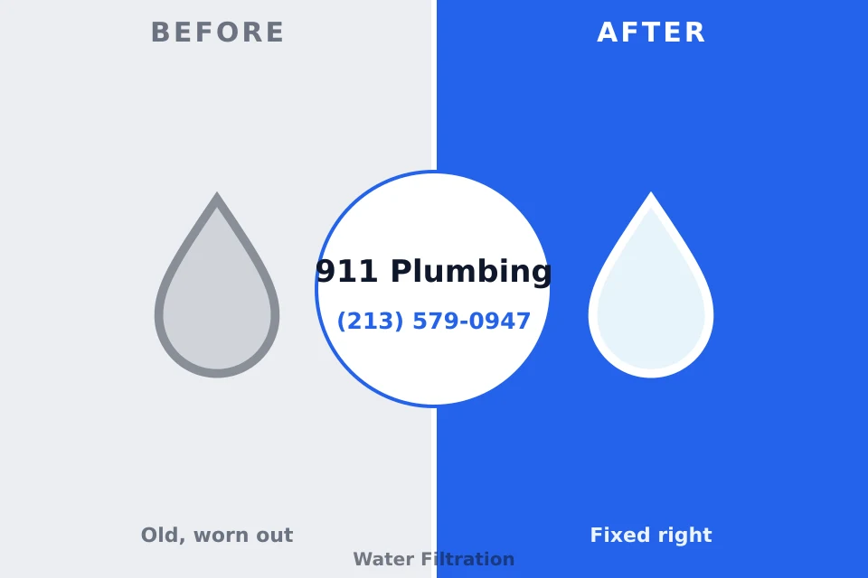 Before and after: plumbing company Hornell, NY